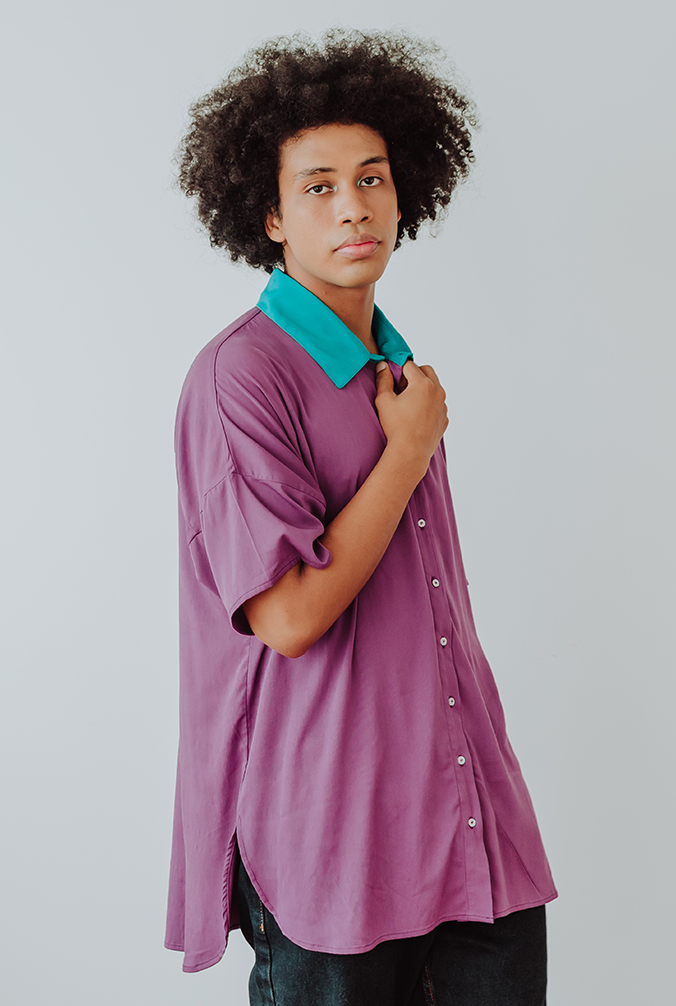 CAMISA MORA + JADE (MANGA CORTA)