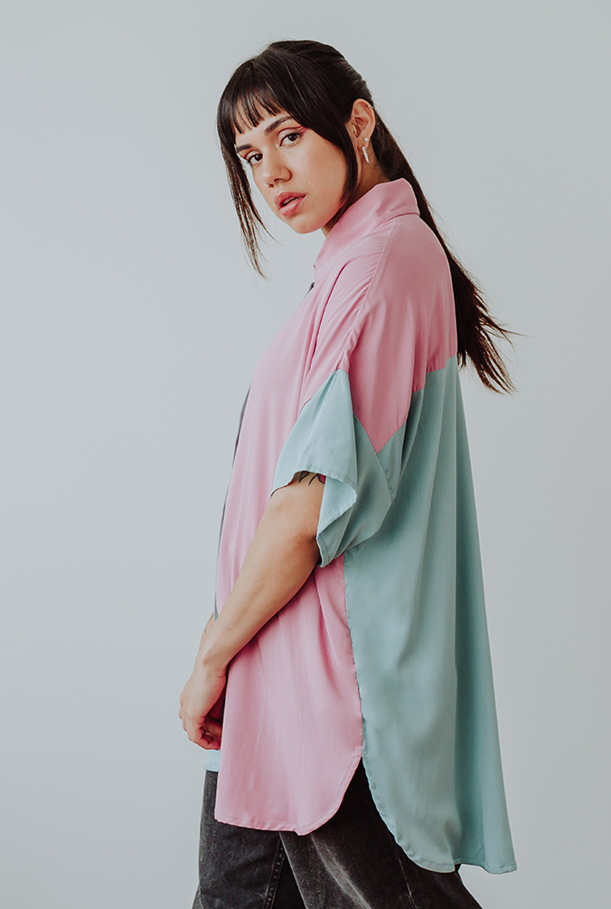 CAMISA DUO PASTEL (MANGA CORTA)